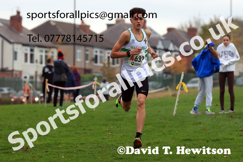 Boys Under-15s relay, 2025 Northern Cross Country Relays, Graves Park, Sheffield. Photo: David T. Hewitson/Sports for All Pics